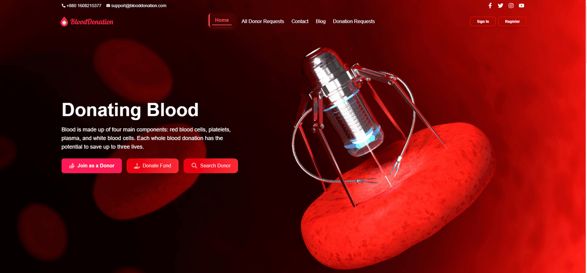 Blood Donation Screenshot